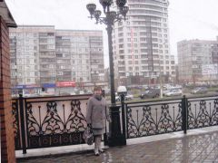 Ограждение пр. им. Ленина с фонарной группой